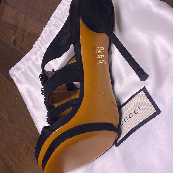 gucci autentic mules in leather and suede - Picture 4 of 5